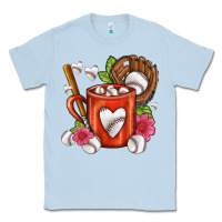 Dusty Blue Baseball Coffee cup Classic Tee - FaDigitalArtStudio