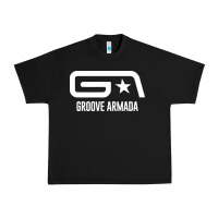 Black GROOVE ARMADA NORTHERN STAR Urban Heavy Tee - linhVisuals
