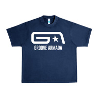 Navy GROOVE ARMADA NORTHERN STAR Urban Heavy Tee - linhVisuals