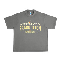 Tornado grand teton national park est 1929 vinage wyoming mountains graphic Urban Heavy Tee - linhVisuals