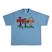 Merry Christmas Cross Urban Heavy Tee | Teevron
