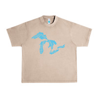 French Oak great lakes of michigan Urban Heavy Tee - linhVisuals