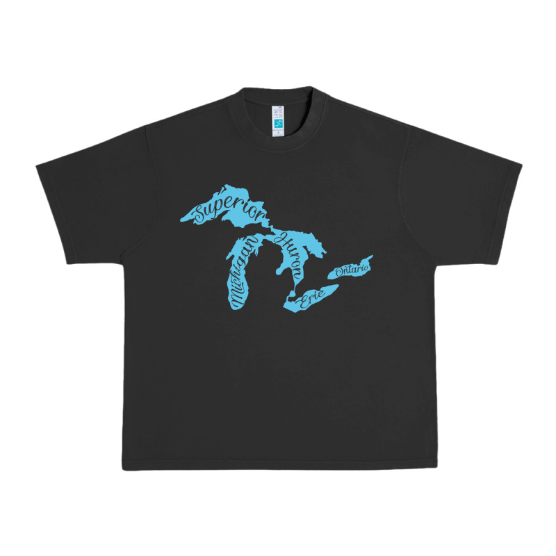 Great Lakes Of Michigan Urban Heavy Tee by linhVisuals | Teevron