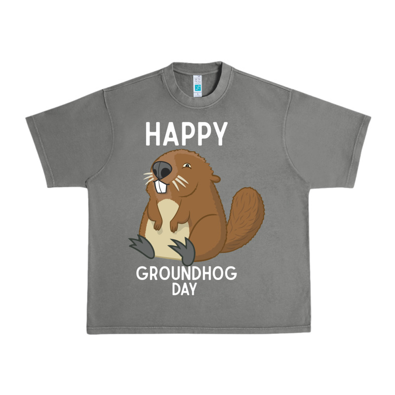 Happy Groundhog Day Respect The Shadow Funny Spring Prediction Holiday Urban Heavy Tee by linhVisuals | Teevron