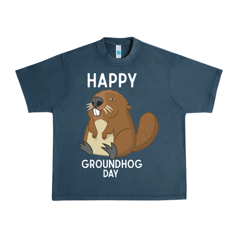 Happy Groundhog Day Respect The Shadow Funny Spring Prediction Holiday Urban Heavy Tee by linhVisuals | Teevron