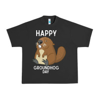 Pigment Black happy groundhog day respect the shadow funny spring prediction holiday Urban Heavy Tee - linhVisuals