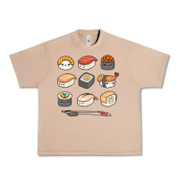 Burro happy sushi kawaii anime japanese food lover funny illustration gift Urban Heavy Tee - linhVisuals