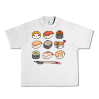 Lunar Rock happy sushi kawaii anime japanese food lover funny illustration gift Urban Heavy Tee - linhVisuals