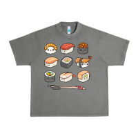 Tornado happy sushi kawaii anime japanese food lover funny illustration gift Urban Heavy Tee - linhVisuals