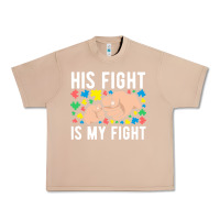 Burro his fight is my fight autism dad mom fist bump cute supportive awarene Urban Heavy Tee - linhVisuals