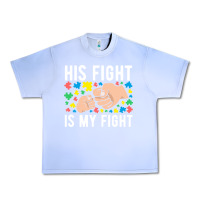 Grape Ice his fight is my fight autism dad mom fist bump cute supportive awarene Urban Heavy Tee - linhVisuals