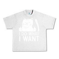 Lunar Rock i do what i want cat giving a finger funny middle finger rude graphic Urban Heavy Tee - linhVisuals