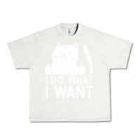 Pistachio i do what i want cat giving a finger funny middle finger rude graphic Urban Heavy Tee - linhVisuals