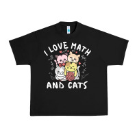Black i love math and cats mountain heart mathematics lover gifts cute and f Urban Heavy Tee - linhVisuals