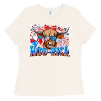 Bone moo rica Ladies Tee - CowhideDigitalArt