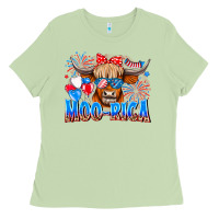 Matcha moo rica Ladies Tee - CowhideDigitalArt