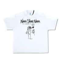 White Never SHOUT Never Urban Heavy Tee - linhVisuals