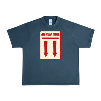Midnight Navy this way up Urban Heavy Tee - linhVisuals
