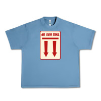 Pebble Blue this way up Urban Heavy Tee - linhVisuals