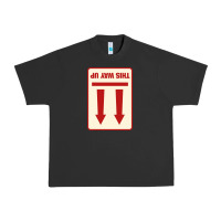 Pigment Black this way up Urban Heavy Tee - linhVisuals