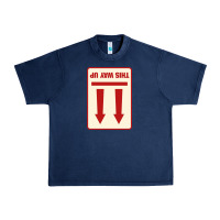 Navy this way up Urban Heavy Tee - linhVisuals