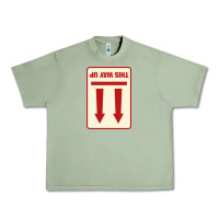 Oil Green this way up Urban Heavy Tee - linhVisuals
