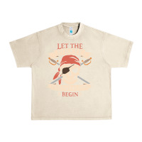 Sandshell let the pirate shenanigans begin skull vintage pirate skeleton hallowe Urban Heavy Tee - linhVisuals