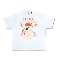 White let the pirate shenanigans begin skull vintage pirate skeleton hallowe Urban Heavy Tee - linhVisuals