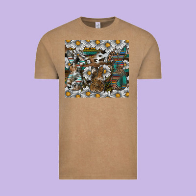Easter Vintage Tee Designed By Cowhidedigitalart