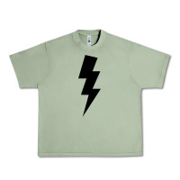 Oil Green lightning bolt Urban Heavy Tee - linhVisuals