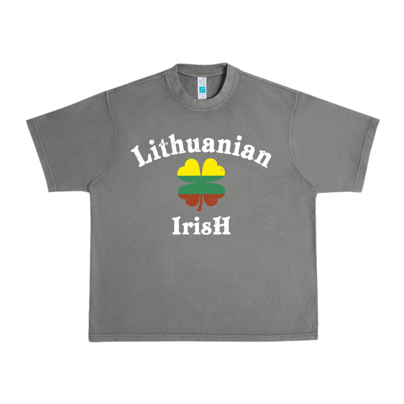 Lucky Lithuanian Irish Flag Shamrock Leaf St Patricks Day Urban Heavy Tee by linhVisuals | Teevron