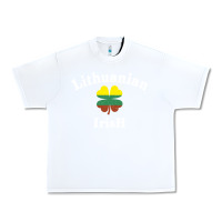 White lucky lithuanian irish flag shamrock leaf st patricks day Urban Heavy Tee - linhVisuals