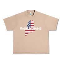 Burro made in maine american flag funny patriotic state lover gift Urban Heavy Tee - linhVisuals
