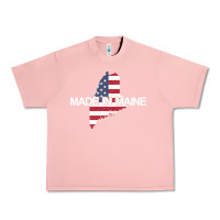 Salmon made in maine american flag funny patriotic state lover gift Urban Heavy Tee - linhVisuals