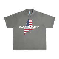 Tornado made in maine american flag funny patriotic state lover gift Urban Heavy Tee - linhVisuals