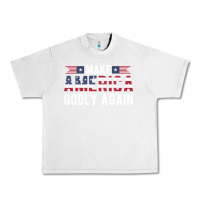Lunar Rock make america godly again american flag letters christian quote Urban Heavy Tee - linhVisuals