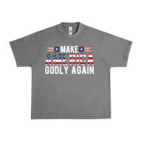 Tornado make america godly again american flag letters christian quote Urban Heavy Tee - linhVisuals