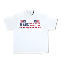 White make america godly again american flag letters christian quote Urban Heavy Tee - linhVisuals