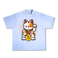 Grape Ice maneki neko lucky cat money feline japanese good luck charm kitten gif Urban Heavy Tee - linhVisuals
