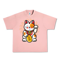 Salmon maneki neko lucky cat money feline japanese good luck charm kitten gif Urban Heavy Tee - linhVisuals