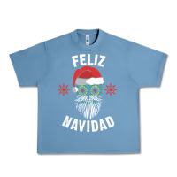 Pebble Blue mexican christmas sugar skull feliz navidad spanish speaking xmas gift Urban Heavy Tee - linhVisuals