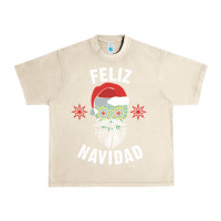 Sandshell mexican christmas sugar skull feliz navidad spanish speaking xmas gift Urban Heavy Tee - linhVisuals