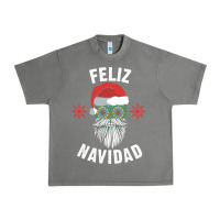 Mexican Christmas Sugar Skull Feliz Navidad Spanish Speaking Xmas Gift Urban Heavy Tee | Teevron