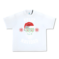 White mexican christmas sugar skull feliz navidad spanish speaking xmas gift Urban Heavy Tee - linhVisuals