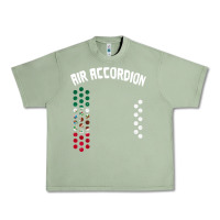 Oil Green mexican flag air accordion music instrument lover gift Urban Heavy Tee - linhVisuals