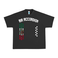 Pigment Black mexican flag air accordion music instrument lover gift Urban Heavy Tee - linhVisuals
