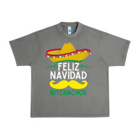 Mexicans Say Feliz Navidad Bitchahos Funny Merry Christmas Sombrero Urban Heavy Tee | Teevron