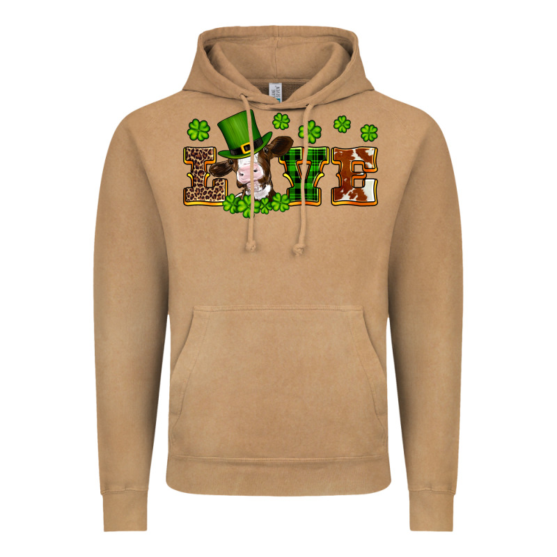St Patricks Love Heifer Vintage Hoodie by Artiststas | Teevron