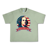 Oil Green benjamin franklin Urban Heavy Tee - linhVisuals