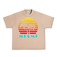 Burro miami 80s sunset Urban Heavy Tee - linhVisuals